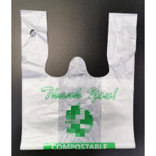 Plastiktüte aus biologisch abbaubarem Kompost auf Maisstärke-Basis